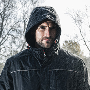Image showing a man in a waterproof jacket