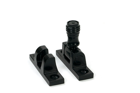 This is an image of From The Anvil - Black Prestbury Brighton Fastener - Narrow (Square) available to order from T.H. Wiggans Ironmongery in Kendal.