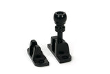 This is an image of From The Anvil - Black Mushroom Brighton Fastener (Radiused) available to order from T.H. Wiggans Ironmongery in Kendal.