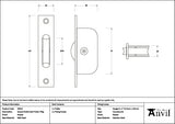 From The Anvil - Pewter Square Ended Sash Pulley 75kg