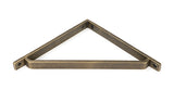 From The Anvil - Burnished Brass Barton Shelf Bracket (200mm x 200mm)