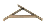 From The Anvil - Burnished Brass Chalfont Shelf Bracket (260mm x 200mm)