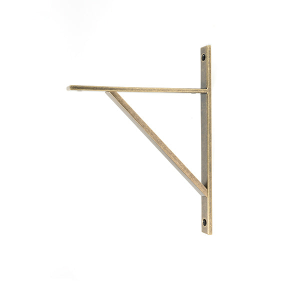 This is an image of From The Anvil - Burnished Brass Chalfont Shelf Bracket (260mm x 200mm) available to order from T.H. Wiggans Ironmongery in Kendal.