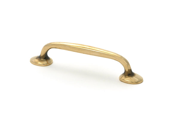 This is an image of From The Anvil - Aged Brass Moore Pull Handle - Small available to order from T.H. Wiggans Ironmongery in Kendal.