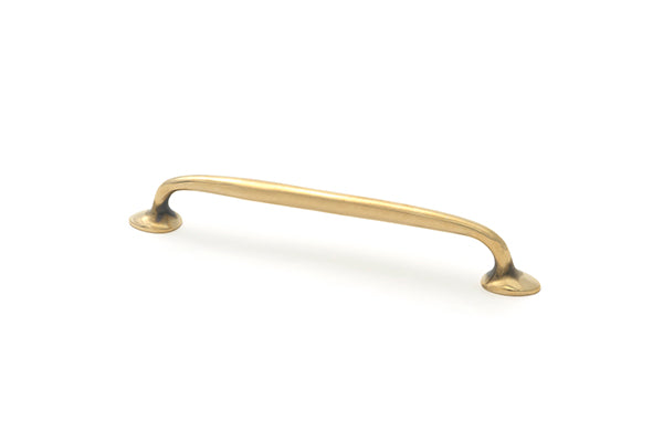 This is an image of From The Anvil - Aged Brass Moore Pull Handle - Medium available to order from T.H. Wiggans Ironmongery in Kendal.