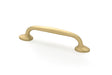 This is an image of From The Anvil - Satin Brass Moore Pull Handle - Small available to order from T.H. Wiggans Ironmongery in Kendal.