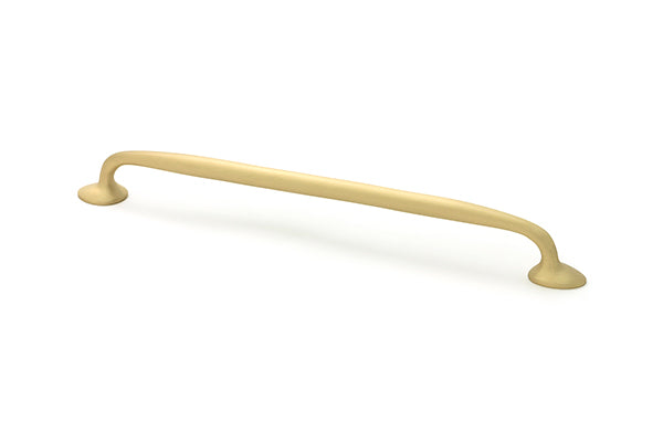 This is an image of From The Anvil - Satin Brass Moore Pull Handle - Large available to order from T.H. Wiggans Ironmongery in Kendal.