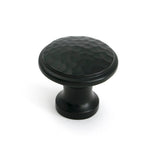 This is an image of From The Anvil - Aged Bronze Hammered Cabinet Knob - Medium available to order from T.H. Wiggans Ironmongery in Kendal.