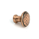 From The Anvil - Polished Bronze Hammered Cabinet Knob - Small