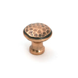 This is an image of From The Anvil - Polished Bronze Hammered Cabinet Knob - Small available to order from T.H. Wiggans Ironmongery in Kendal.