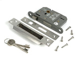 From The Anvil - Satin Chrome 3" 5 Lever BS Sash Lock