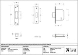 From The Anvil - Polished Nickel 2Â½" 5 Lever BS Dead Lock