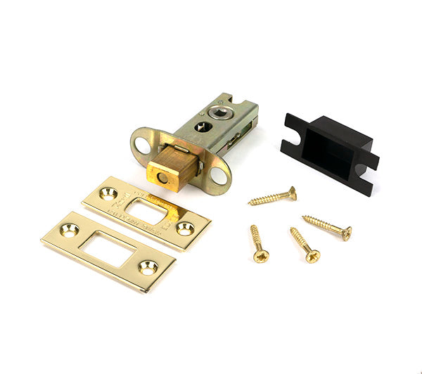 From The Anvil - Polished Brass 2Â½" Heavy Duty Tubular Deadbolt