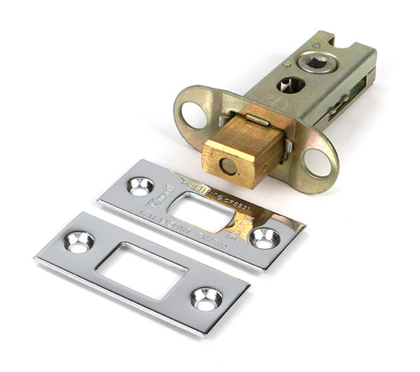 This is an image of From The Anvil - Polished Chrome 2Â½" Heavy Duty Tubular Deadbolt available to order from T.H. Wiggans Ironmongery in Kendal.