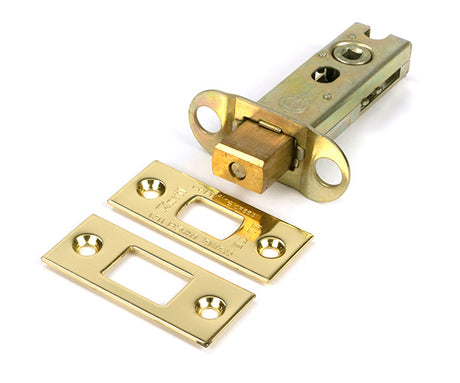 This is an image of From The Anvil - Polished Brass 3" Heavy Duty Tubular Deadbolt available to order from T.H. Wiggans Ironmongery in Kendal.