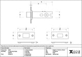 From The Anvil - Polished SS 3" Heavy Duty Tubular Deadbolt