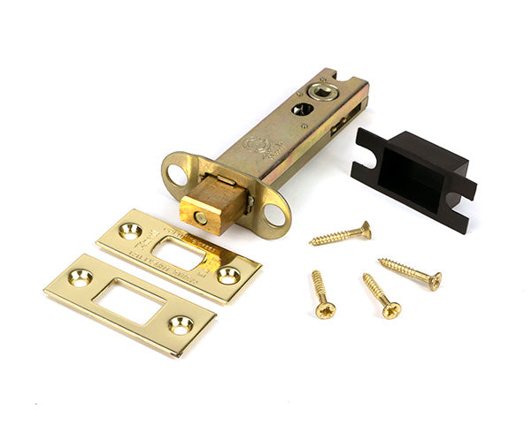 From The Anvil - Polished Brass 4" Heavy Duty Tubular Deadbolt