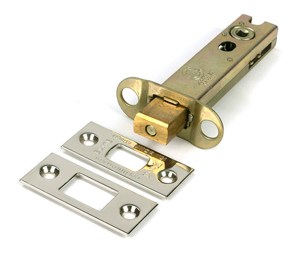 This is an image of From The Anvil - Polished Nickel 4" Heavy Duty Tubular Deadbolt available to order from T.H. Wiggans Ironmongery in Kendal.