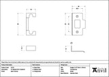 From The Anvil - Satin Chrome Â½" Rebate Kit for Deadbolt