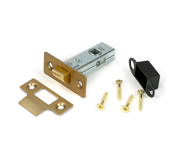 From The Anvil - Satin Brass 2Â½" Tubular Mortice Latch