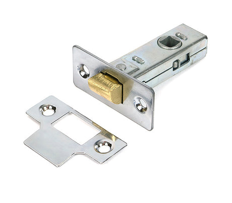 This is an image of From The Anvil - Polished Chrome 2Â½" Tubular Mortice Latch available to order from T.H. Wiggans Ironmongery in Kendal.