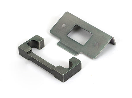 This is an image of From The Anvil - Pewter Â½" Rebate Kit for Heavy Duty Latch available to order from T.H. Wiggans Ironmongery in Kendal.