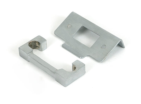 This is an image of From The Anvil - Satin Chrome Â½" Rebate Kit for Heavy Duty Latch available to order from T.H. Wiggans Ironmongery in Kendal.