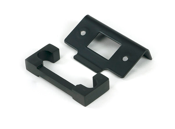 This is an image of From The Anvil - Aged Bronze Â½" Rebate Kit for Heavy Duty Latch available to order from T.H. Wiggans Ironmongery in Kendal.