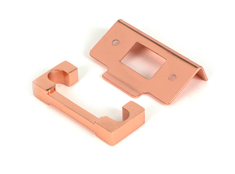 This is an image of From The Anvil - Polished Bronze Â½" Rebate Kit for Heavy Duty Latch available to order from T.H. Wiggans Ironmongery in Kendal.
