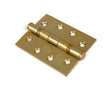 This is an image of From The Anvil - Satin Brass 4" Ball Bearing Butt Hinge (Pair) ss available to order from T.H. Wiggans Ironmongery in Kendal.