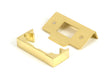 This is an image of From The Anvil - Polished Brass Â½" Rebate Kit for Tubular Mortice Latch available to order from T.H. Wiggans Ironmongery in Kendal.