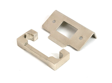 This is an image of From The Anvil - Polished Nickel Â½" Rebate Kit for Heavy Duty Latch available to order from T.H. Wiggans Ironmongery in Kendal.