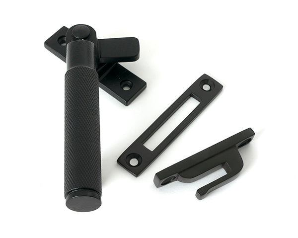 This is an image of From The Anvil - Matt Black Locking Brompton Fastener - LH available to order from T.H. Wiggans Ironmongery in Kendal.