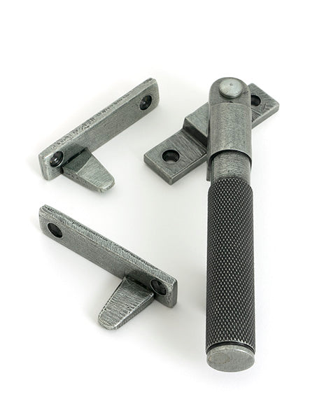 This is an image of From The Anvil - Pewter Night-Vent Locking Brompton Fastener available to order from T.H. Wiggans Ironmongery in Kendal.