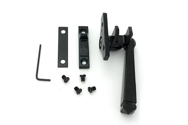 From The Anvil - Black Night-Vent Locking Avon Fastener (Steel Window)