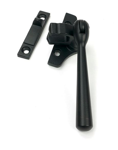 This is an image of From The Anvil - Matt Black Night-Vent Locking Newbury Fastener (Steel Window) available to order from T.H. Wiggans Ironmongery in Kendal.