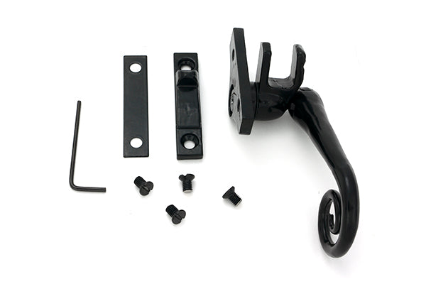 From The Anvil - Black Night-Vent Locking Monkeytail Fastener (Steel Window)