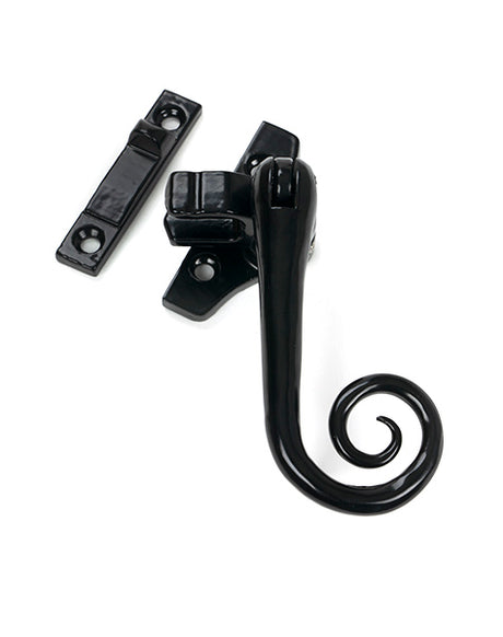 This is an image of From The Anvil - Black Night-Vent Locking Monkeytail Fastener (Steel Window) available to order from T.H. Wiggans Ironmongery in Kendal.