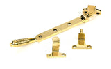 This is an image of From The Anvil - Polished Brass 8" Reeded Stay (Steel Window) available to order from T.H. Wiggans Ironmongery in Kendal.