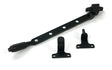This is an image of From The Anvil - Matt Black 10" Reeded Stay (Steel Window) available to order from T.H. Wiggans Ironmongery in Kendal.