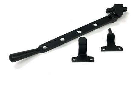 This is an image of From The Anvil - Matt Black 10" Newbury Stay (Steel Window) available to order from T.H. Wiggans Ironmongery in Kendal.
