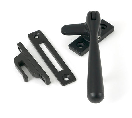 This is an image of From The Anvil - Matt Black Locking Newbury Fastener available to order from T.H. Wiggans Ironmongery in Kendal.