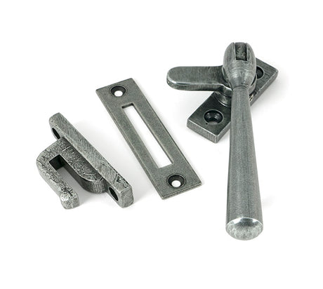 This is an image of From The Anvil - Pewter Locking Newbury Fastener available to order from T.H. Wiggans Ironmongery in Kendal.