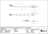 From The Anvil - Satin Marine SS (316) 10" Reeded Stay