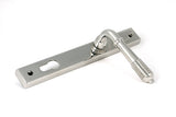 From The Anvil - Polished Marine SS (316) Reeded Slimline Lever Espag. Lock Set