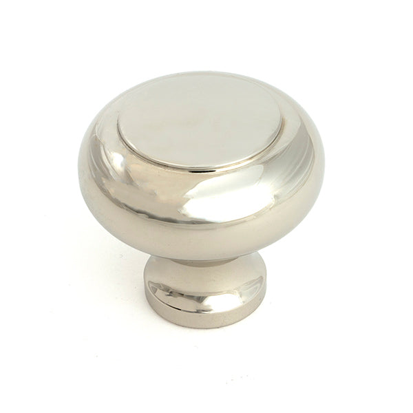 This is an image of From The Anvil - Polished Nickel Regency Cabinet Knob - Large available to order from T.H. Wiggans Ironmongery in Kendal.