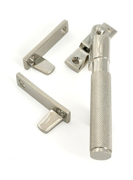 This is an image of From The Anvil - Polished Nickel Night-Vent Locking Brompton Fastener available to order from T.H. Wiggans Ironmongery in Kendal.