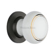 This is an image of a Heritage Brass - Gold Line Knob with Matt Bronze base, 6010-mb that is available to order from T.H Wiggans Ironmongery in Kendal.