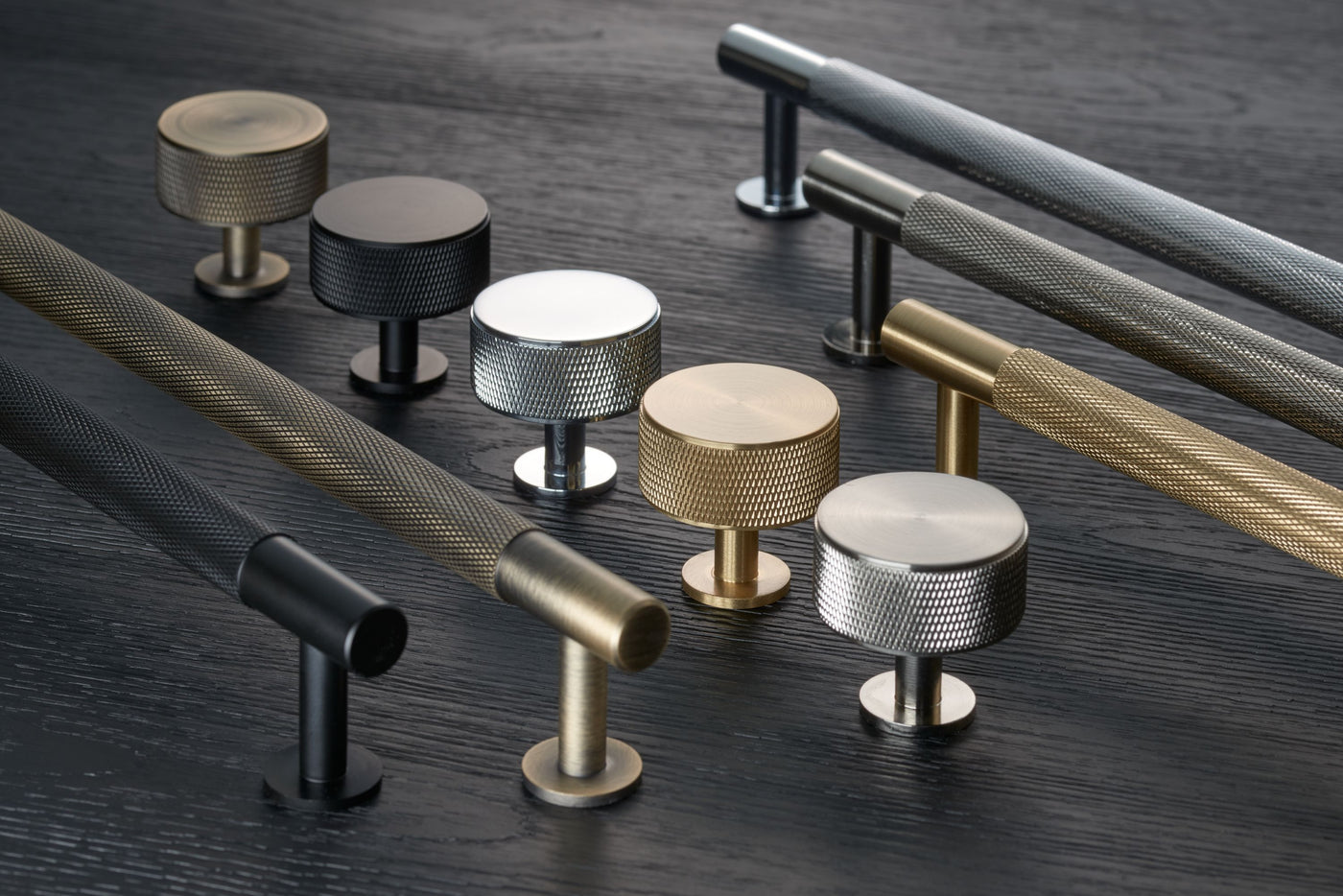 This is an image showing a range of cabinet hardware by FTD part of Carlisle Brass, available to order from T.H Wiggans Ironmongery in Kendal