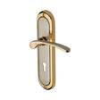 This is an image of a Heritage Brass - Door Handle Lever Lock Ambassador Design Jupiter Finish, amb6200-jp that is available to order from T.H Wiggans Ironmongery in Kendal.